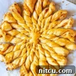 Delicious and easy Sunburst Pull Apart Bread