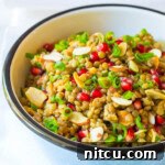 Wholesome Lentil Salad with Tangy Apple Dressing 8 Lentil Salad with Apple Cider Vinaigrette