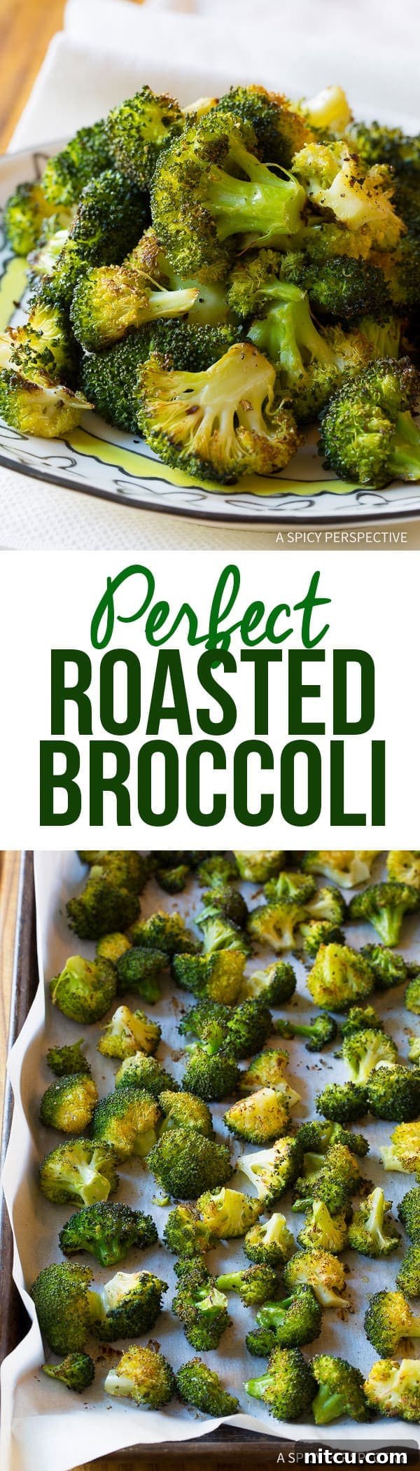 Crispy Roasted Broccoli 2 Perfect Oven Roasted Broccoli with charred edges and garlic