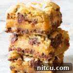 Salted Caramel Chocolate Chip Cookie Bars