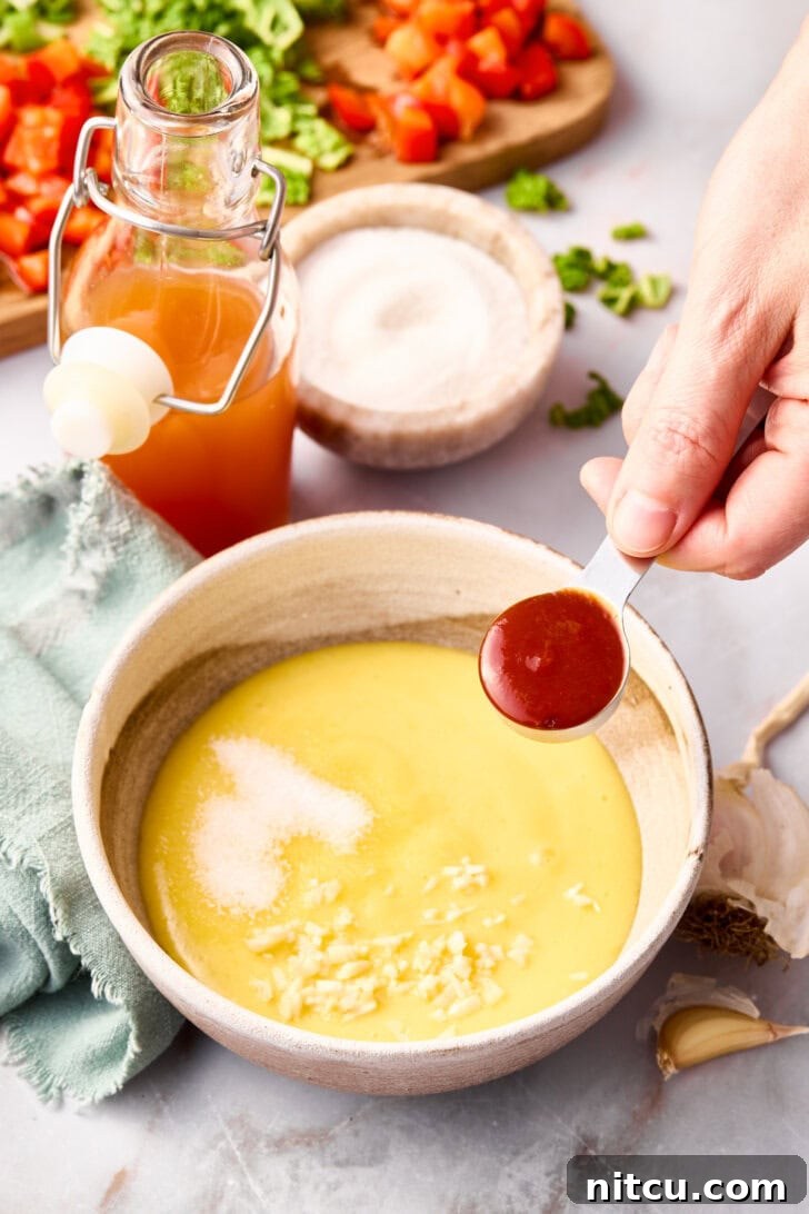 Irresistible Macaroni Salad 4 mixing macaroni salad dressing