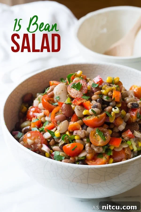Fifteen Bean Fiesta 9 The Best 15 Bean Salad Recipe: Unbeatable flavor and health benefits in one bowl.