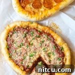 Easy Slow Cooker Deep Dish Pizza Recipe (Chicago Style!)
