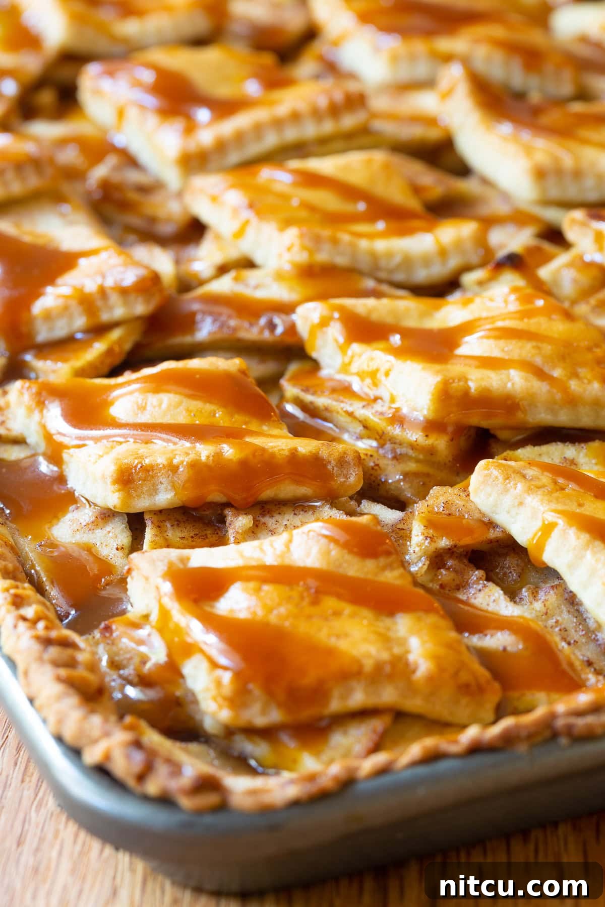 dutch-apple Traditional Dutch Apple Pie look reimagined as a slab pie