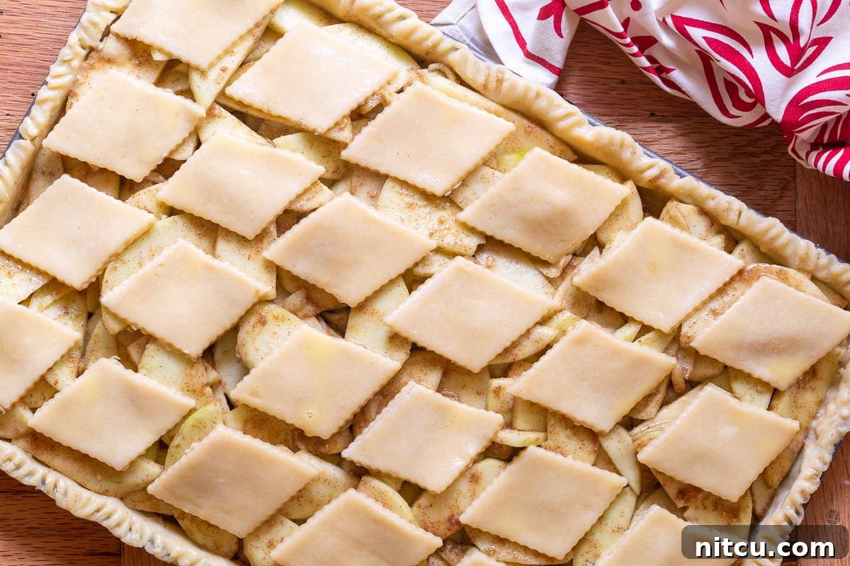 baked-dessert Beautifully baked dessert, Caramel Apple Slab Pie