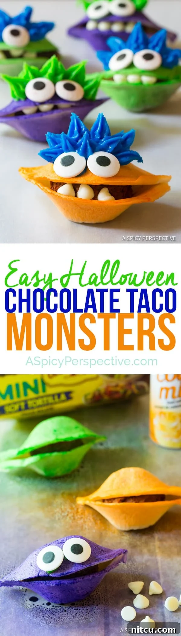 Chocolate Taco Critters 2 Easy Chocolate Taco Monsters for Halloween! Fun and Spooky Treats
