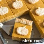 Secret Ingredient Perfect Pumpkin Slab Pie Recipe | ASpicyPerspective.com #halloween #thanksgiving