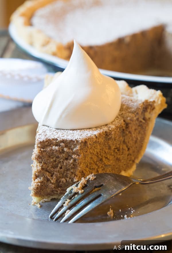 Slice of pie on a plate with a bite missing. 