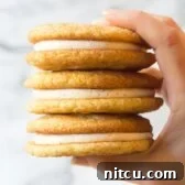 Spiced Snickerdoodle Stacks 3 Snickerdoodle Sandwich Cookies | A Spicy Perspective #christmas #holidays
