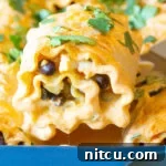 Spicy Southwest Chicken Lasagna Spirals 12 A finished Cheesy Southwest Chicken Lasagna Roll Up