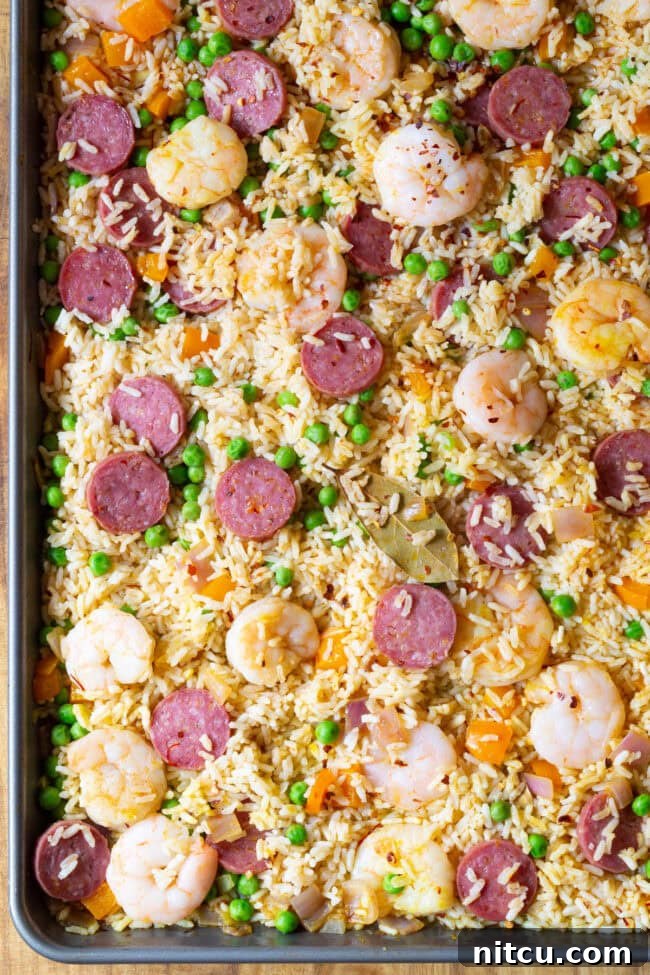 Must-Try Spanish Paella Sheet Pan Dinner