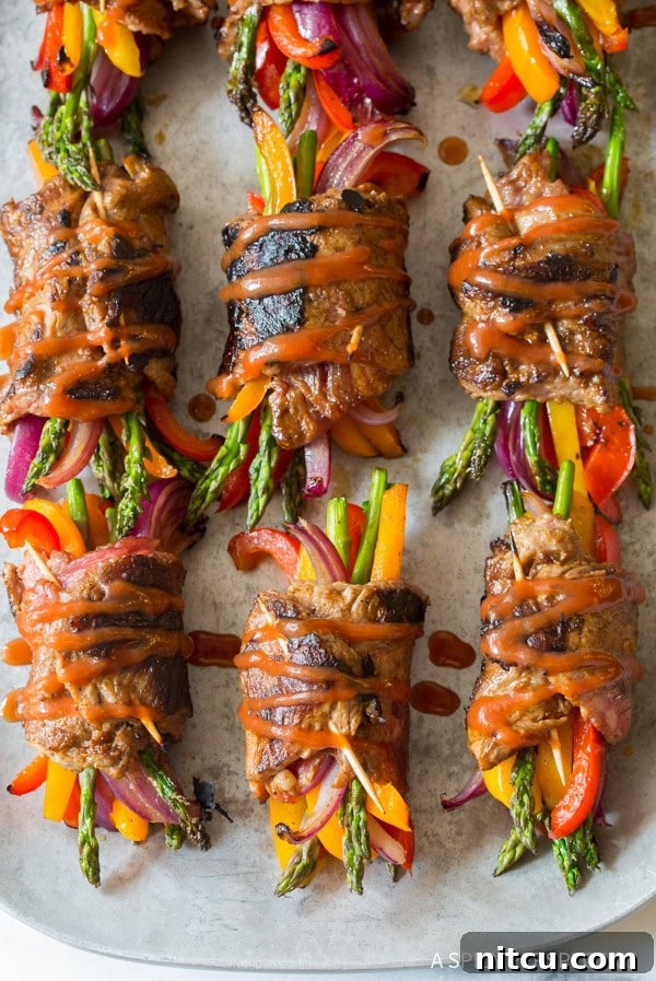 Awesome Low Carb Steak Fajita Roll-Ups - Served with Taco Sauce