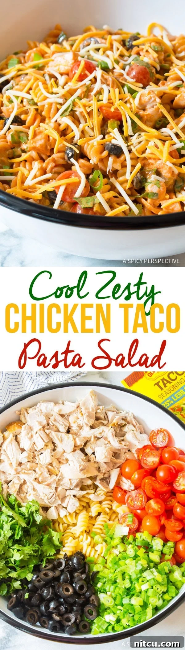 Fiesta Chicken Taco Pasta Salad 2 Zesty Cool Chicken Taco Pasta Salad Recipe for Summer Picnics