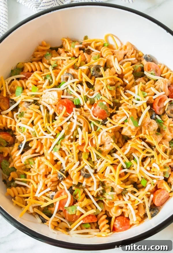 Fiesta Chicken Taco Pasta Salad 11 Easy Cool Chicken Taco Pasta Salad - Adaptable Recipe