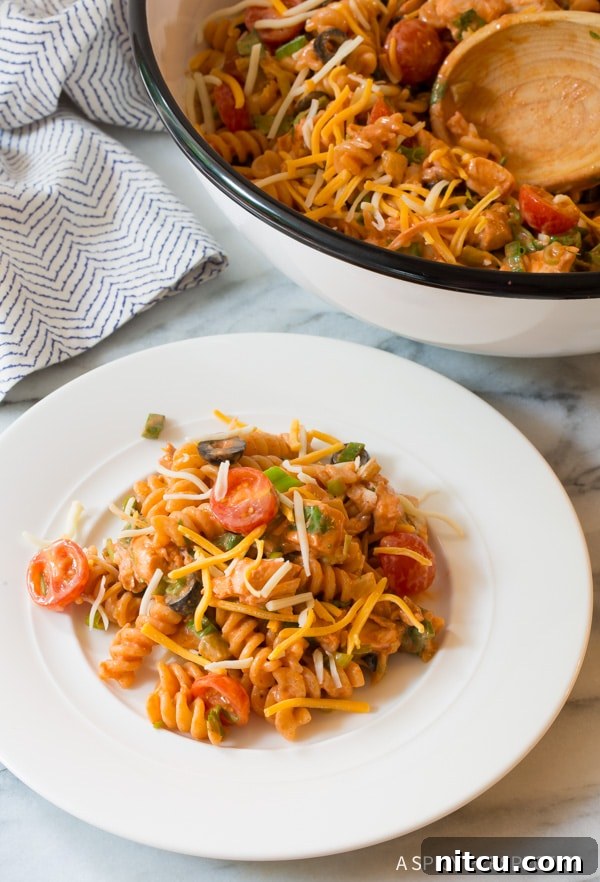 Fiesta Chicken Taco Pasta Salad 5 Making Perfect Chicken Taco Pasta Salad for Gatherings