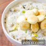 New England Clam Chowder final dish