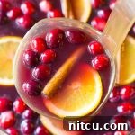Holiday Wine Punch Cocktails