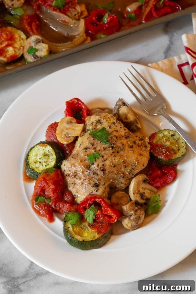One-Pan Chicken Cacciatore 8 Easy and healthy sheet pan chicken cacciatore recipe, a simple Italian meal for any day of the week