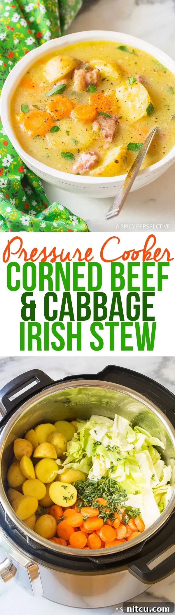 Ultimate Pressure Cooker Corned Beef & Cabbage Stew 2 Delicious Pressure Cooker Corned Beef Cabbage Irish Stew for Saint Patrick's Day
