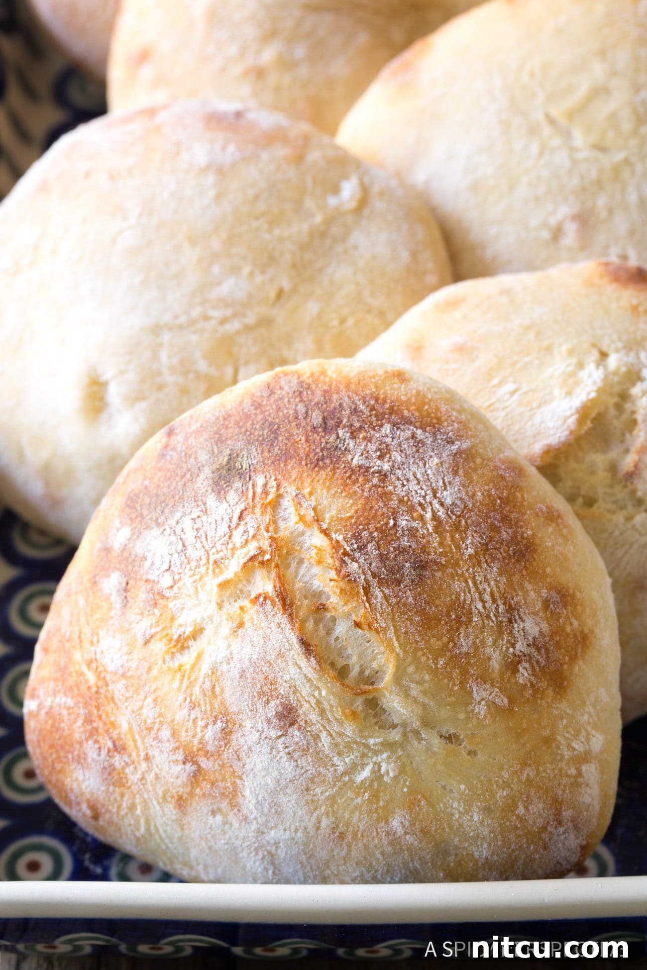 Pillowy Croatian Lepinja: Authentic Flatbread Recipe 7 Pillowy Authentic Croatian Bread Recipe - close up shot of crust.