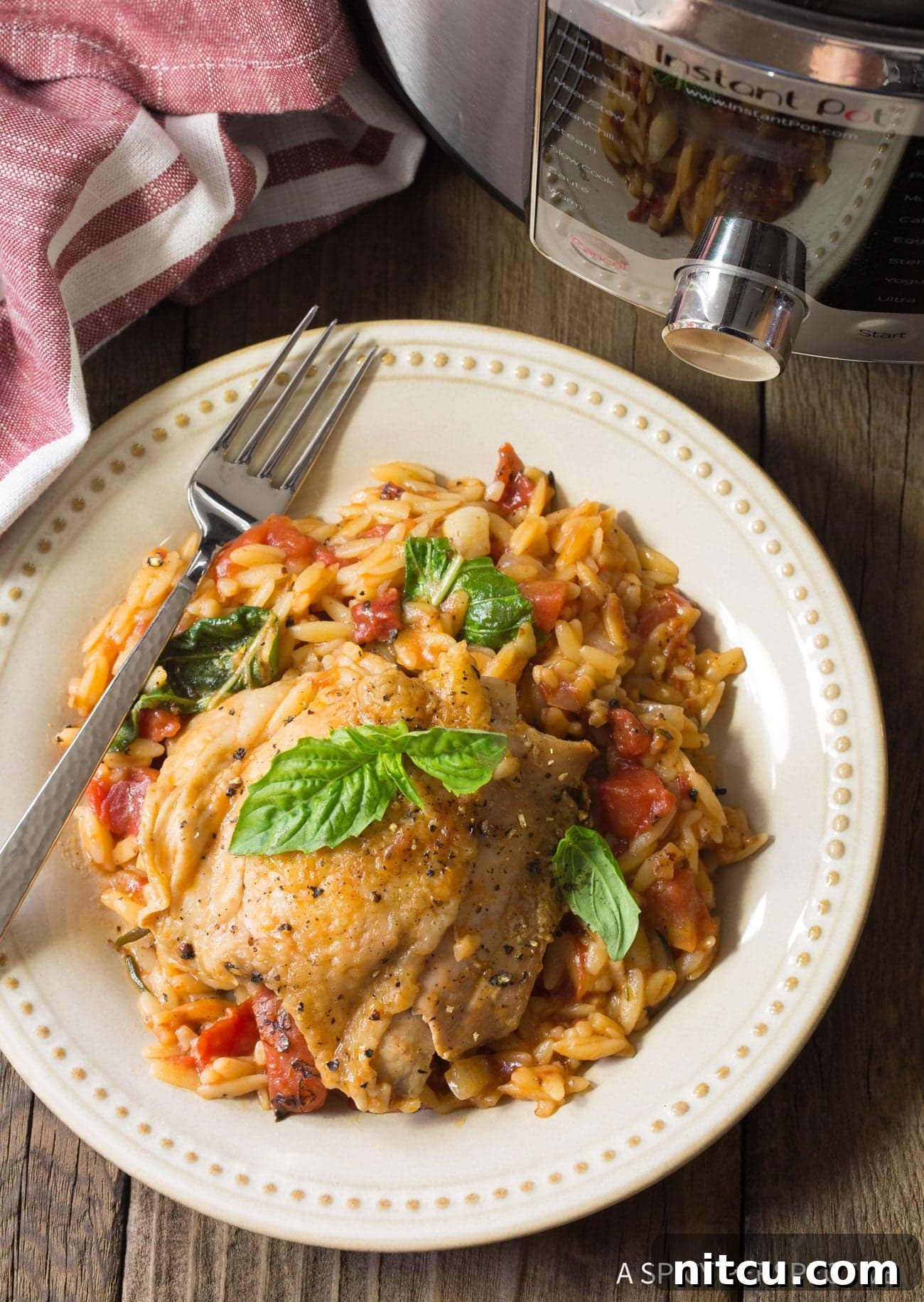 Delicious and easy Instant Pot Chicken Orzo