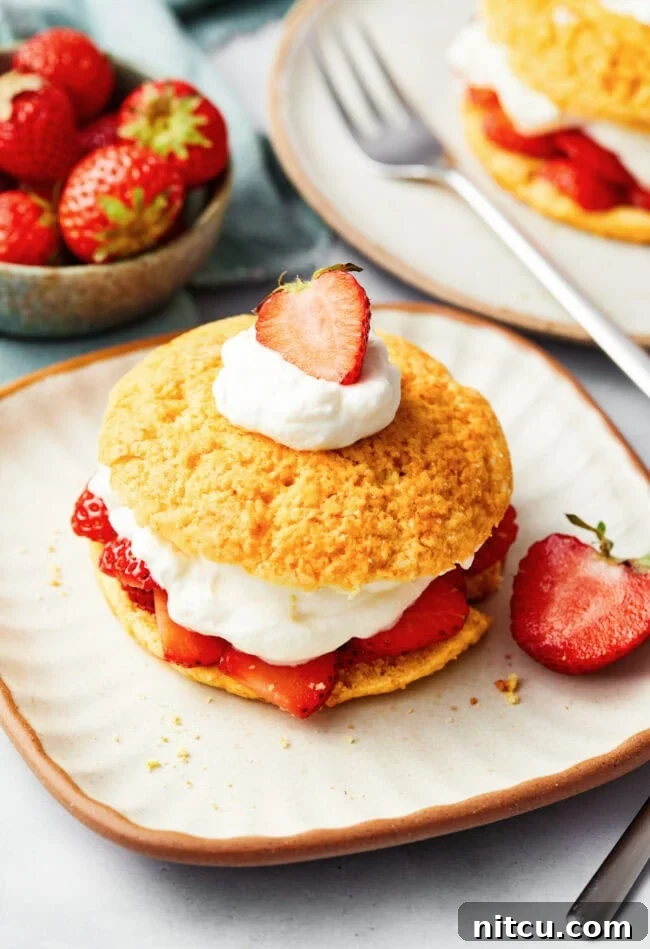 Rustic Strawberry Cornmeal Shortcake 2 Strawberry Shortcakes Recipe with cornmeal