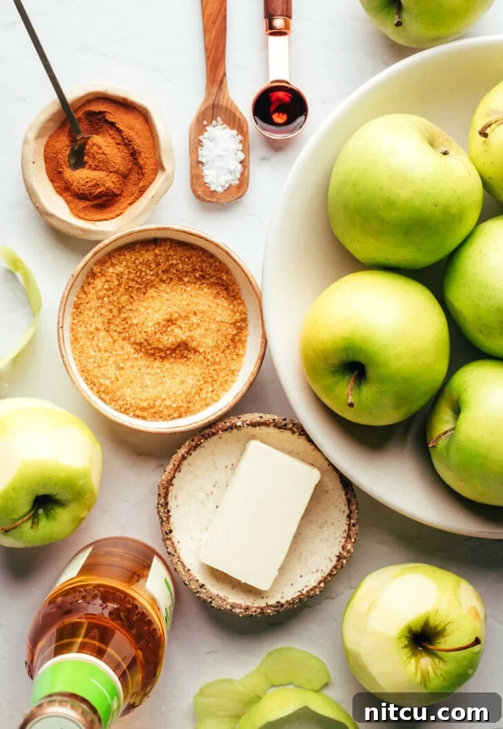 cooked apples Ingredients needed for pressure cooker spiced apples.