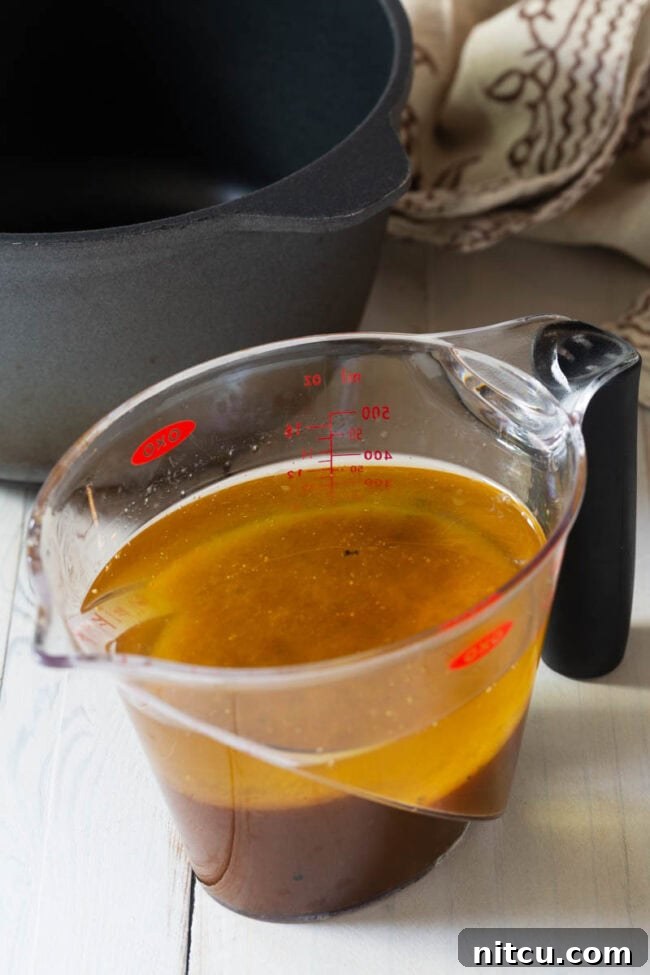 Elevated Turkey Gravy 5 Measure out the ingredients needed including turkey drippings