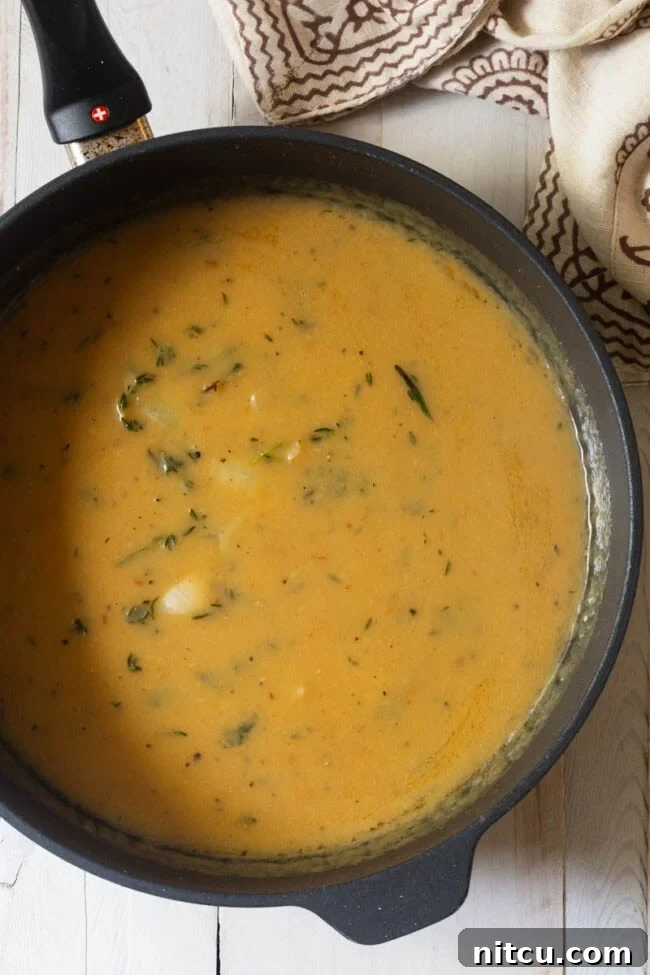 Elevated Turkey Gravy 7 Cook this gravy on the stovetop