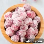Vanilla Orange Candied Cranberries Recipe | ASpicyPerspective.com