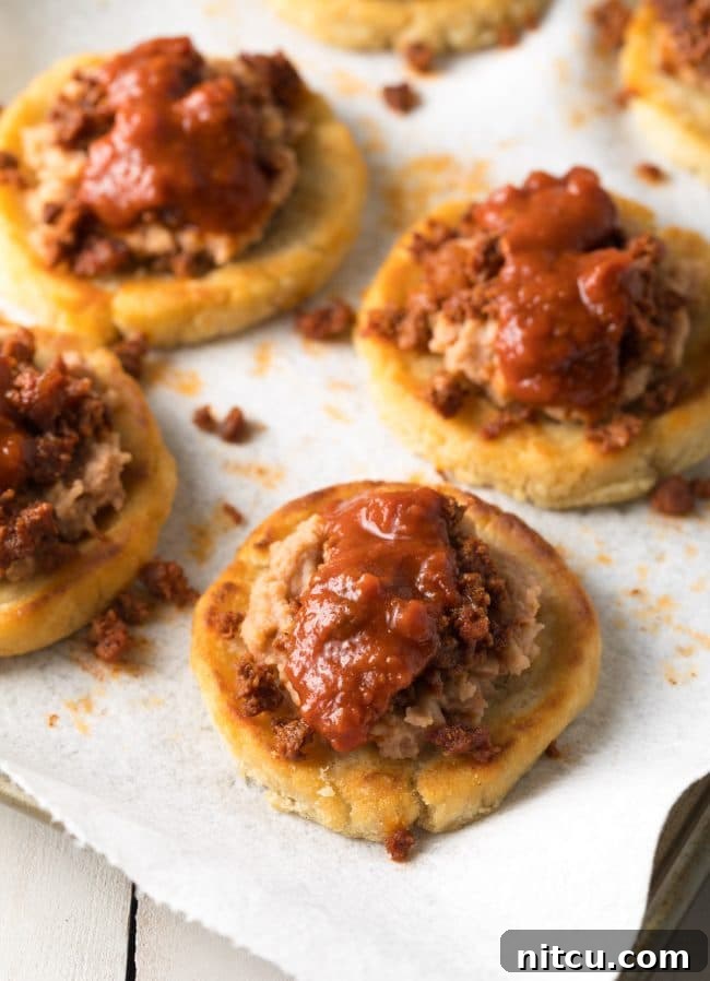 sopes with toppings