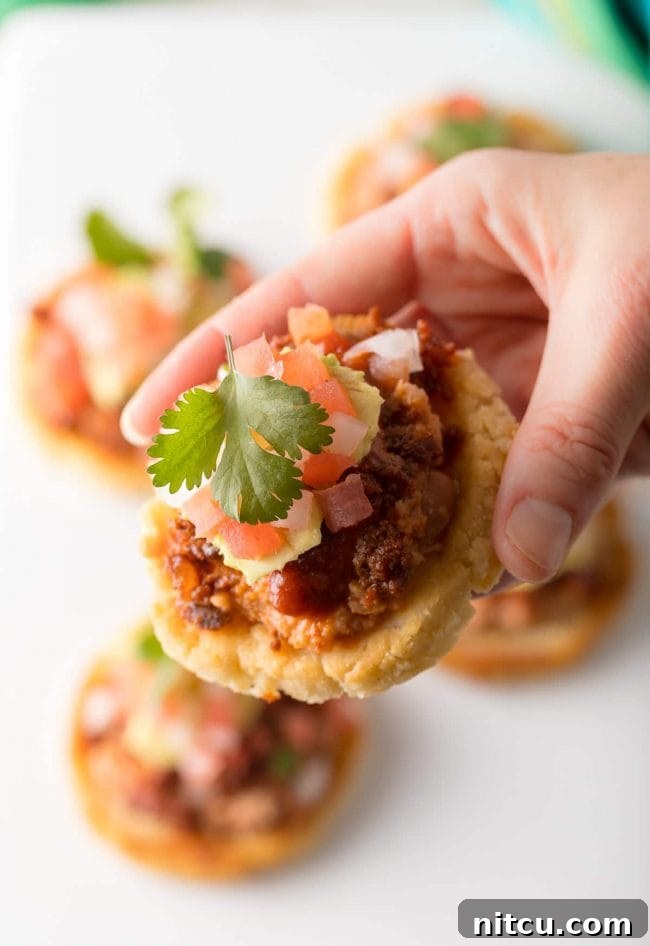 Mexican Sopes held in hand