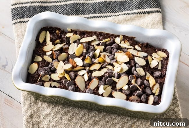 Decadent Chocolate Banana Bread 8 Chocolate Banana Bread with toppings