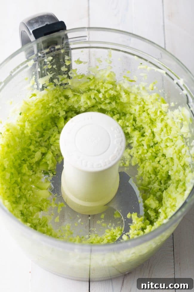 Nutrient-Packed Broccoli Rice 8 Easy broccoli rice recipe steps: processing the green florets