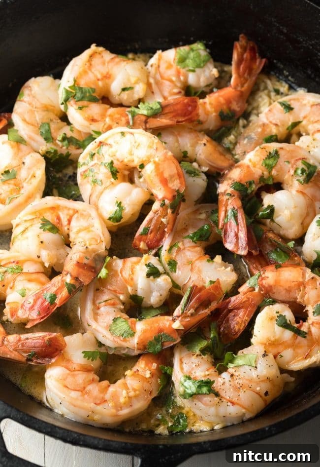 Cilantro Lime Shrimp Recipe (Stovetop or Instant Pot!) ASpicyPerspective instantpot pressurecooker onepot pasta shrimp