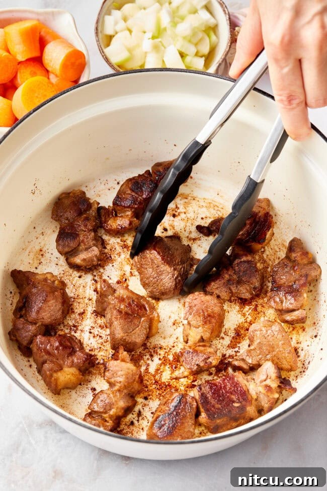Venison Bourguignon 2 Step by step photos on how to make bourguignon.