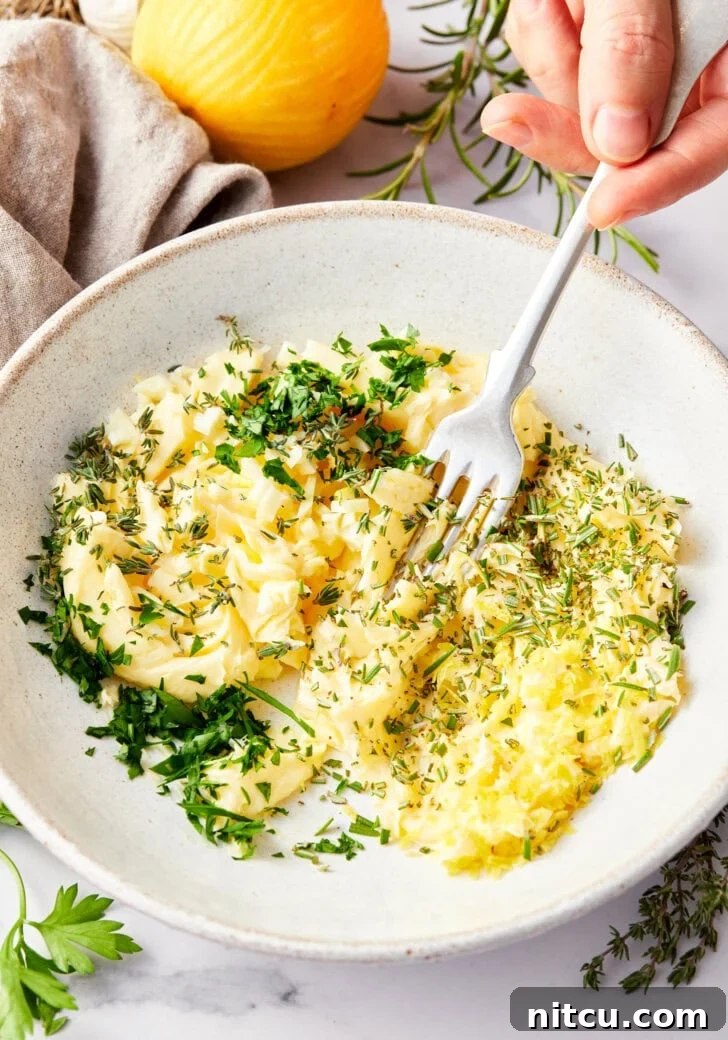 alternative-thanksgiving-ideas.jpg smash herbs into butter to rub on game hens