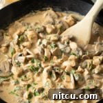 Creamy Skillet Cajun Chicken & Mushrooms