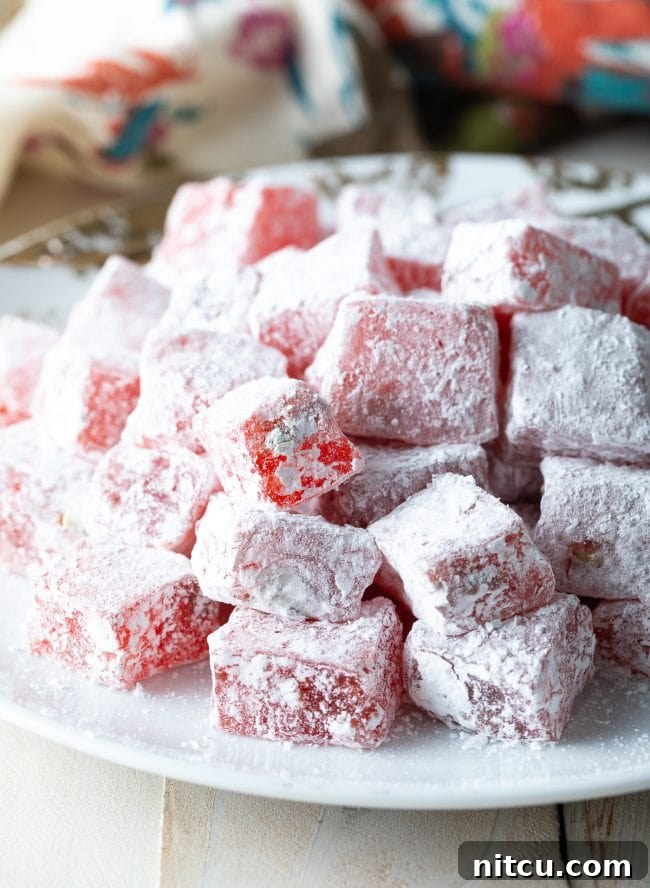 homemade turkish delight