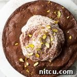 Gluten Free Flourless Fudgy Chocolate Brownie Cake 11 Brownie Cake (Gluten Free Flourless Chocolate Cake)