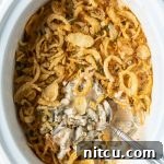 The Best Green Bean Casserole in a Slow Cooker