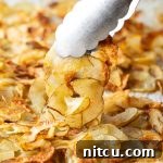 Crispy Oven Roasted Potato Ribbons