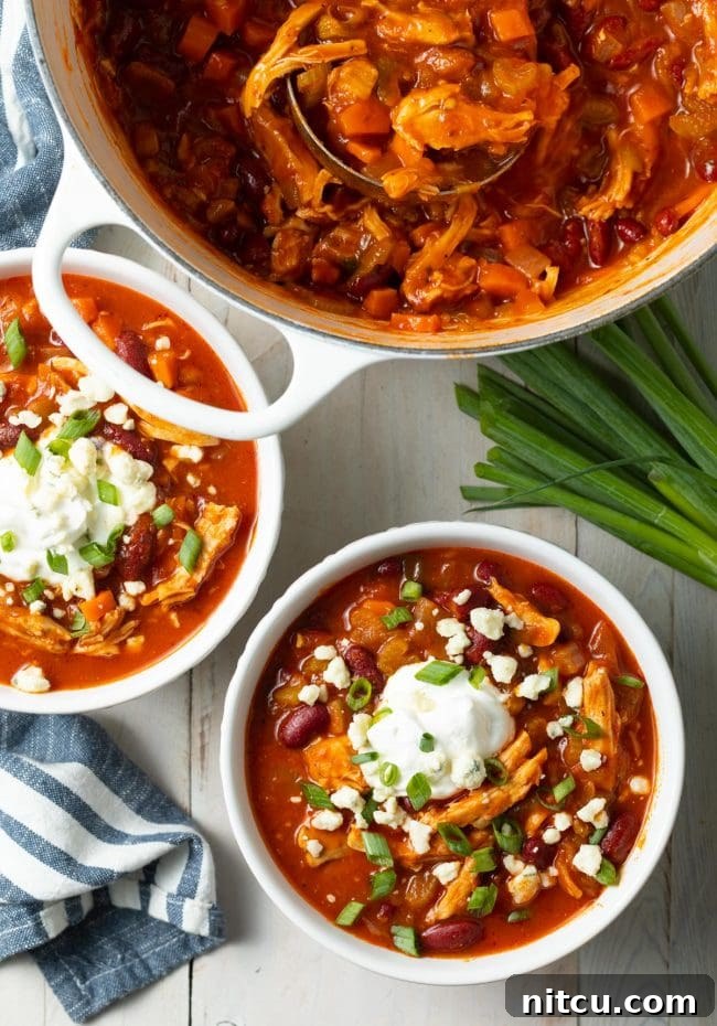 instant pot crockpot buffalo chicken chili