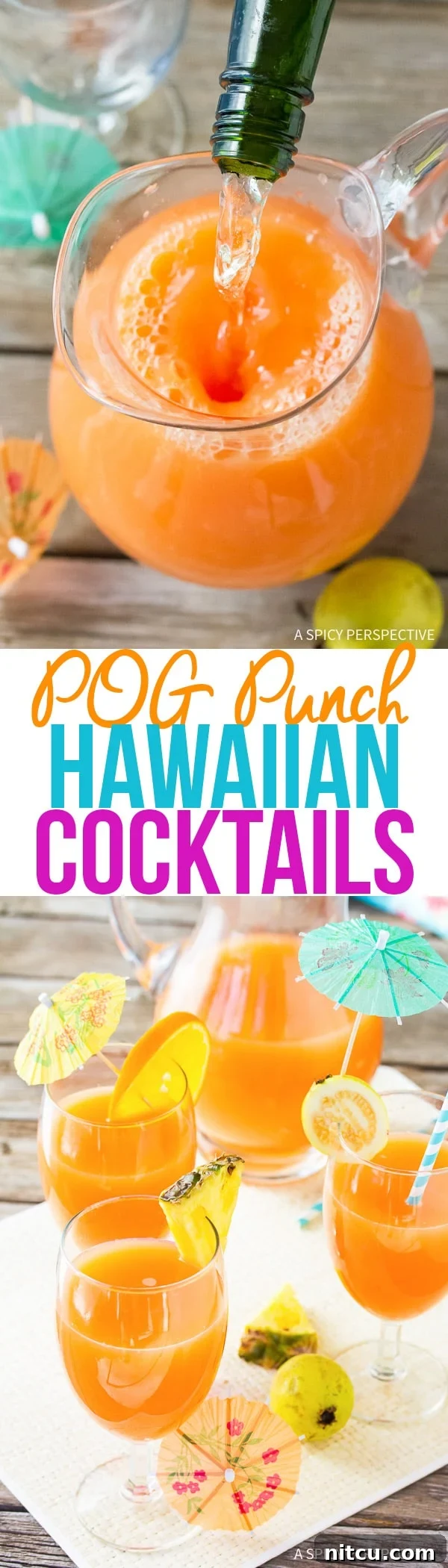POG Punch Hawaiian Cocktail - A Refreshing Tropical Drink
