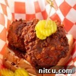 Finished Nashville Hot Chicken ready to be served